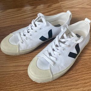 Veja White canvas sneakers